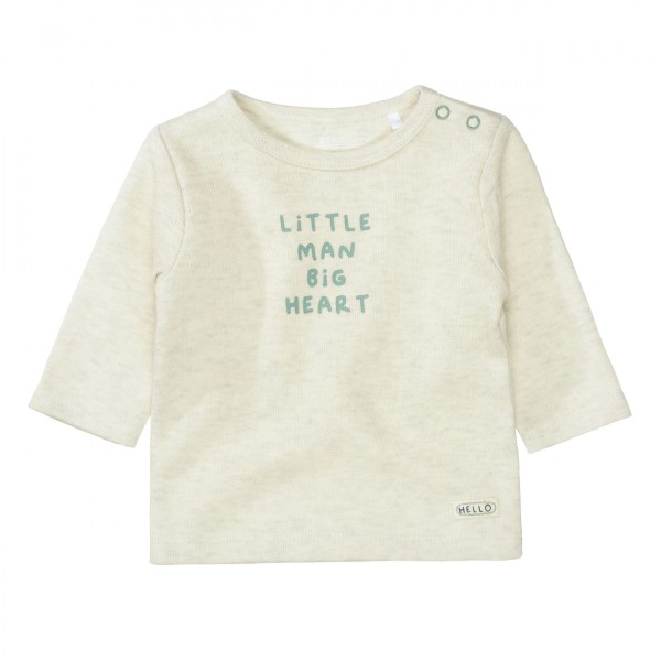 Langarmshirt mit | | Sweatjacken ORGANIC | Wording-Print Sweatshirts KINDER & | COTTON Bekleidung BABY