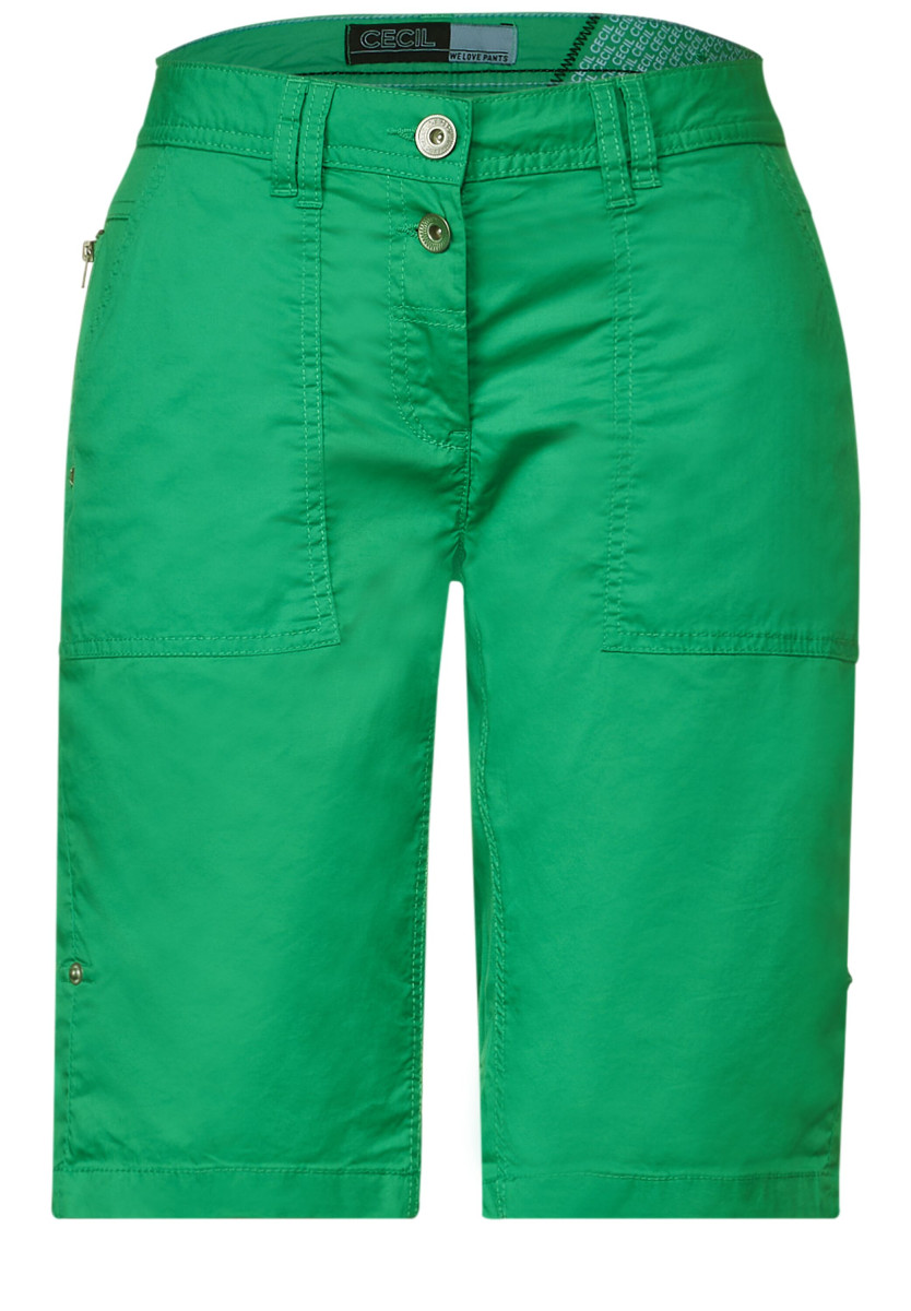 green Loose DAMEN Kurze fresh Shorts salvia | - Hosen | Jeans | | & Fit Hosen MODE Bekleidung |