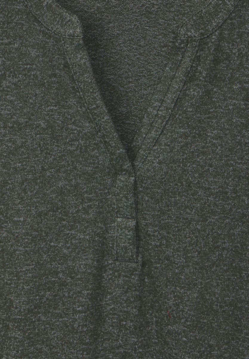 Melange Shirt - dynamic khaki melange | DAMEN | Langarmshirts Blusen | | | & Shirts MODE Bekleidung
