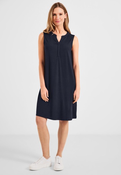 Jersey Kleid in Unifarbe - kurz Kleider | & | Kleider | DAMEN Bekleidung | Röcke MODE blue deep 